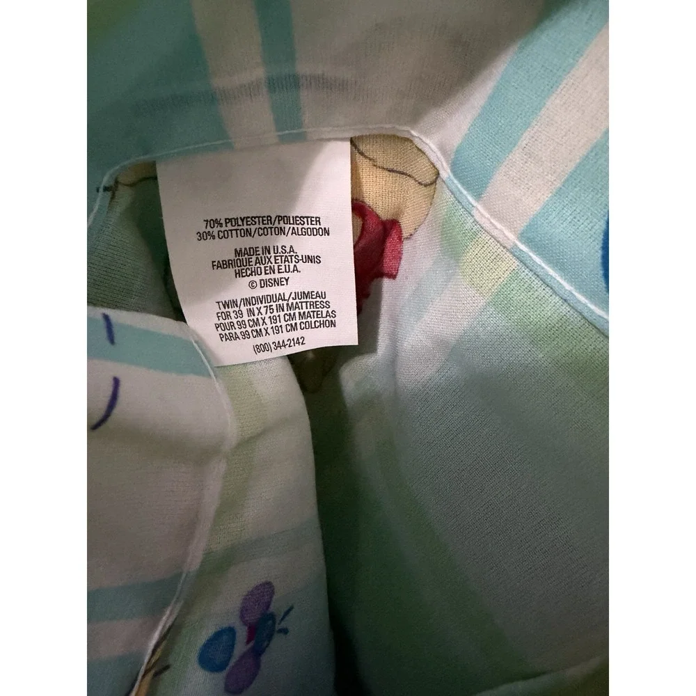 Vintage Disney Winnie the Pooh Twin Flat Sheet & Pillowcase Set Gotta Bee Me